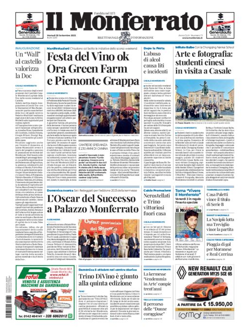 Il Monferrato - Edizione 71 del 30/09/2025